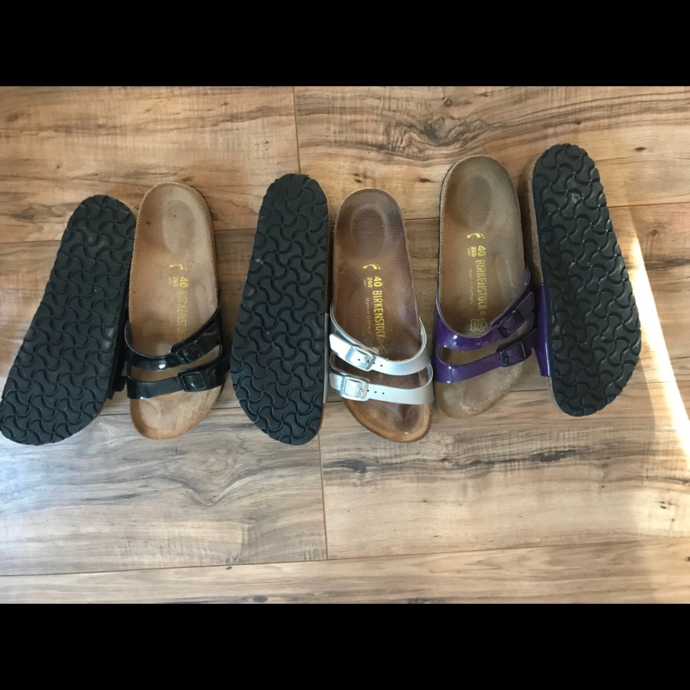 3 pair Birkenstocks - Picture 2 of 2
